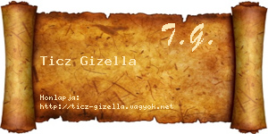 Ticz Gizella névjegykártya